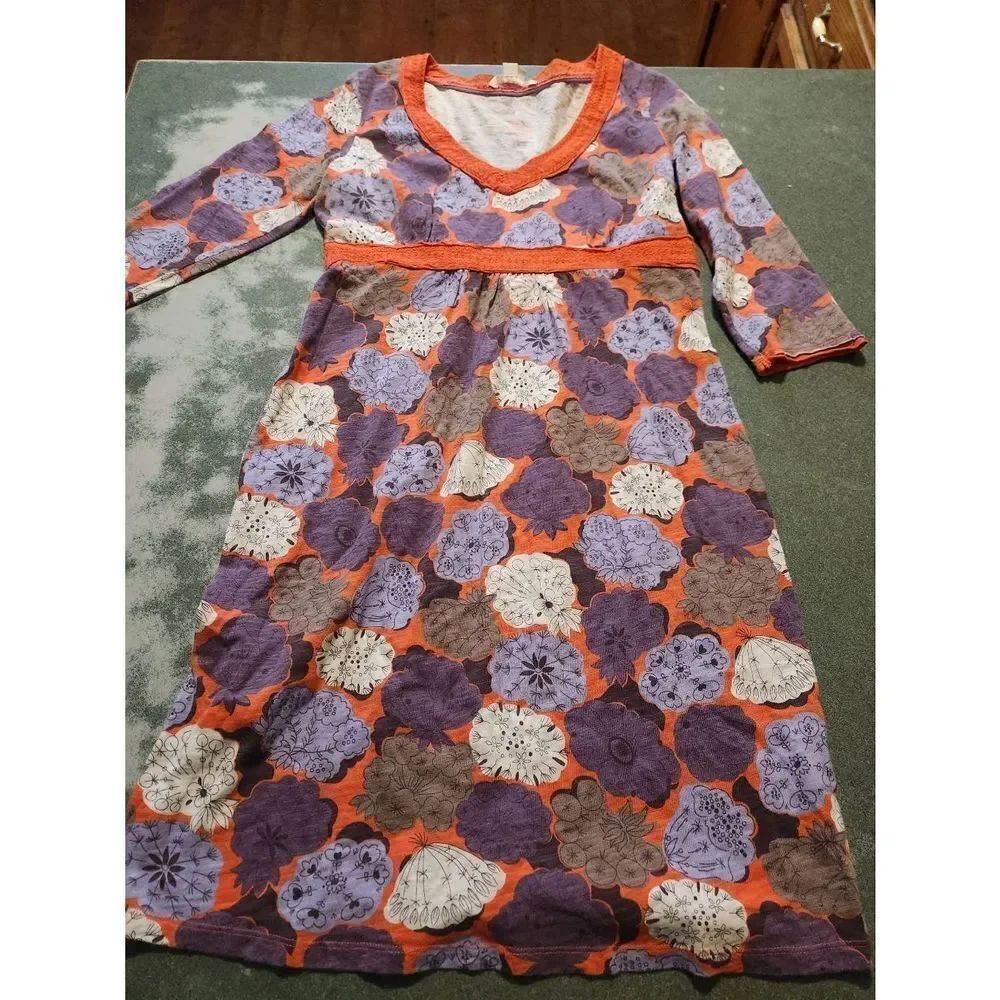Boden dress WH309 floral 3/4 sleeve size 6 Petite